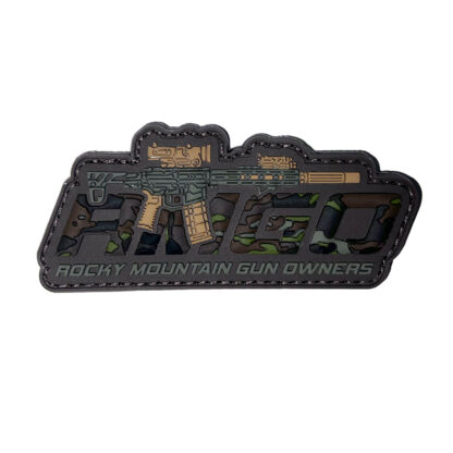 RMGO dark camo rubber patch